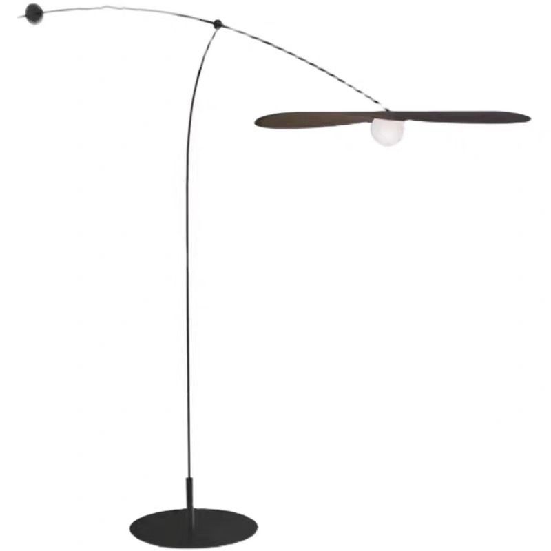 Carins Modern Bowl Linear Metal Glass Floor Lamp,Black /Gold - Cueteks