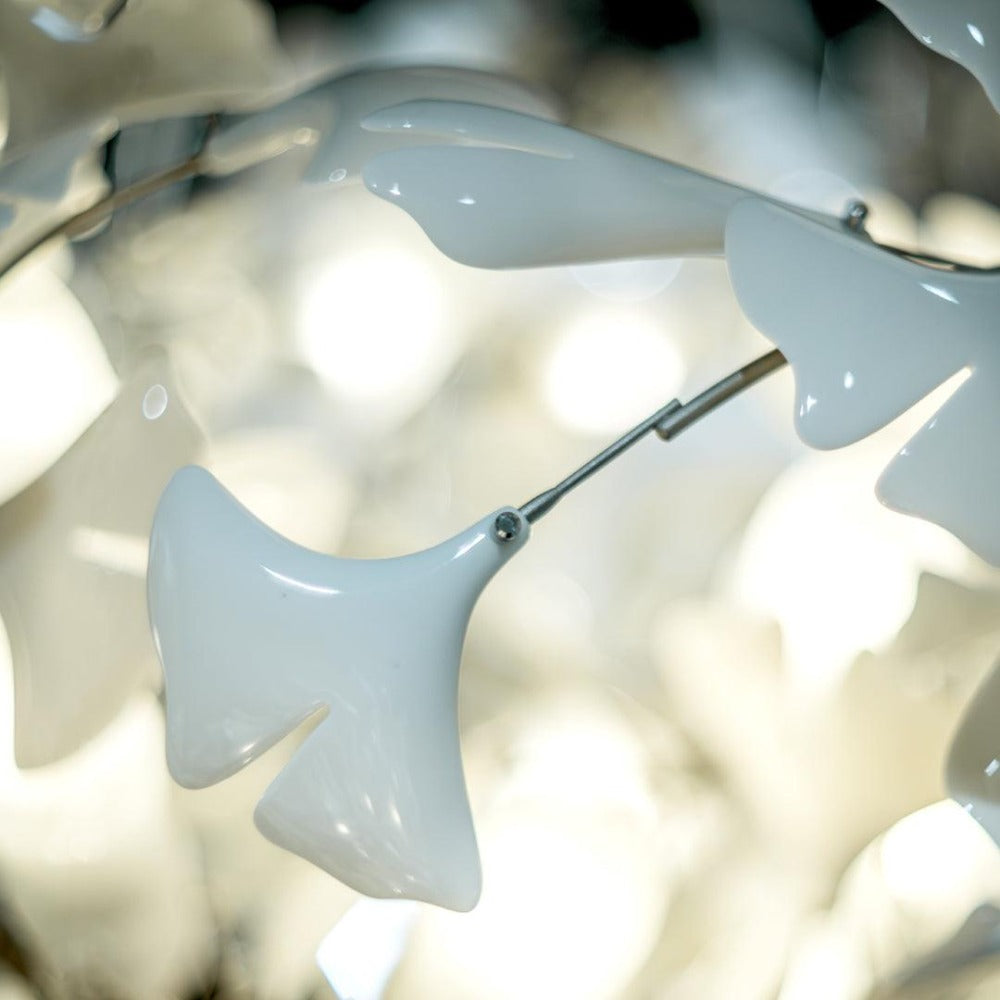 Olivia Modern Leaf Chandelier Metal/Ceramic Bedroom/Living Room - Cueteks
