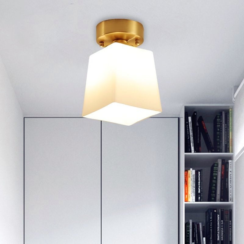 Sanna Retro Metal Flush Mount Ceiling Light Brass - Cueteks