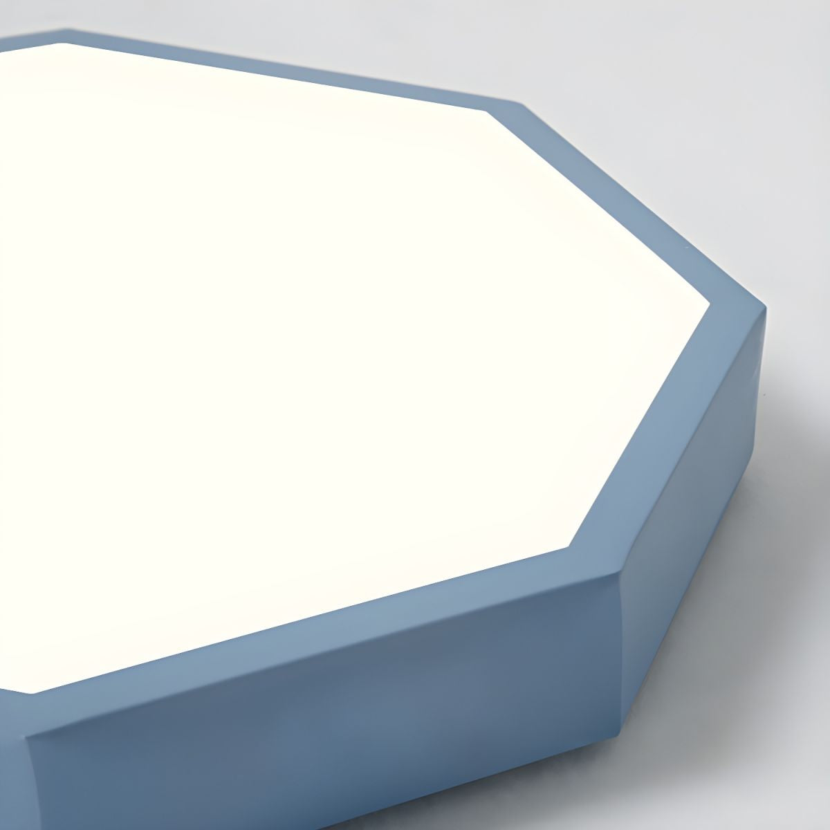 Morandi Modern Hexagon LED Metal Flush Mount Ceiling Light - Cueteks