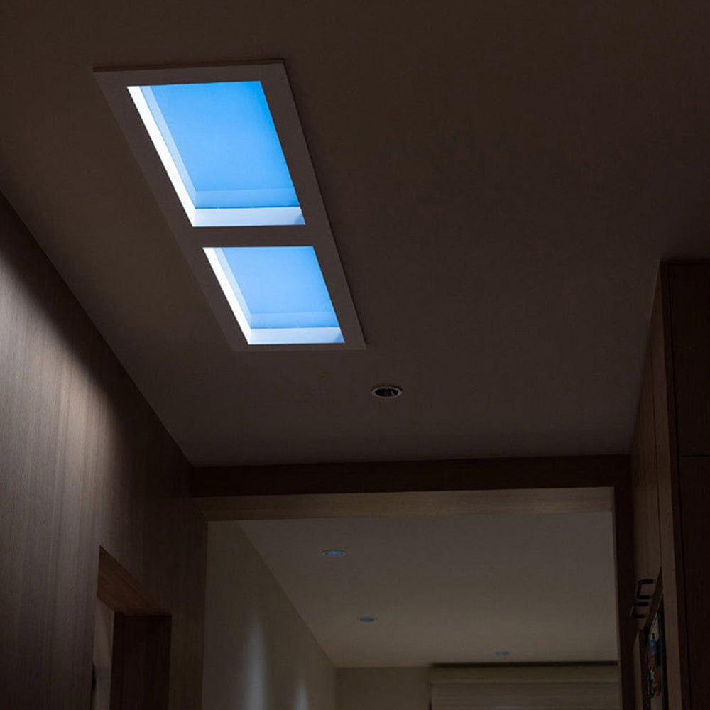 Edge Modern Remote Control Flush Mount Ceiling Light, Black - Cueteks