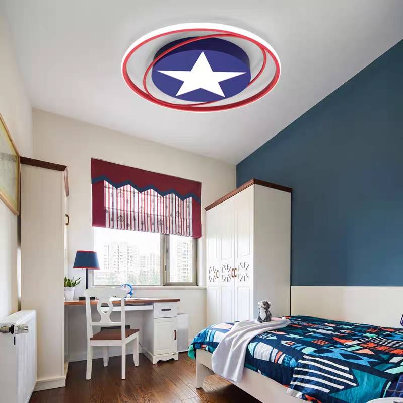 Modern Orbit Round LED Flush Mount Ceiling Light - Cueteks