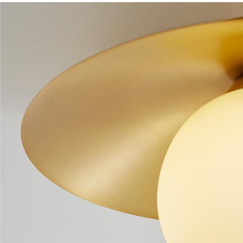Carins Nordic Retro LED Ceiling Light Metal Glass Corridor Balcony - Cueteks