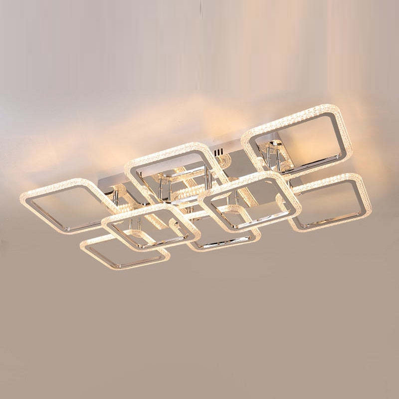 Lacey Modern Square Flush Mount Ceiling Light - Cueteks