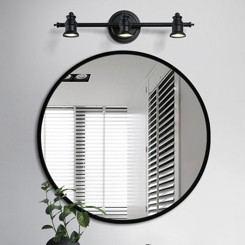 Alessio Modern Bell-shaped Metal Wall Lamp, Black - Cueteks
