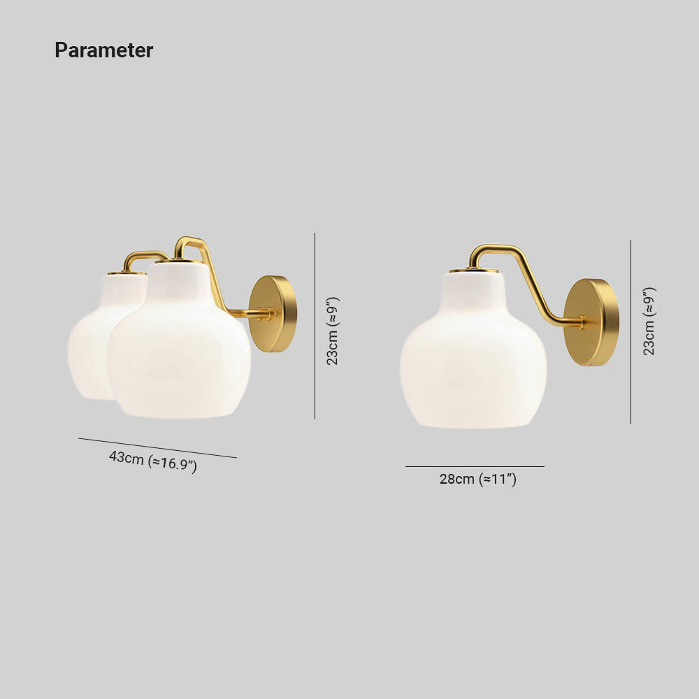 Lily angled size drawing: single horizontal label 28 cm, shared-plate double 43 cm, both 23 cm high