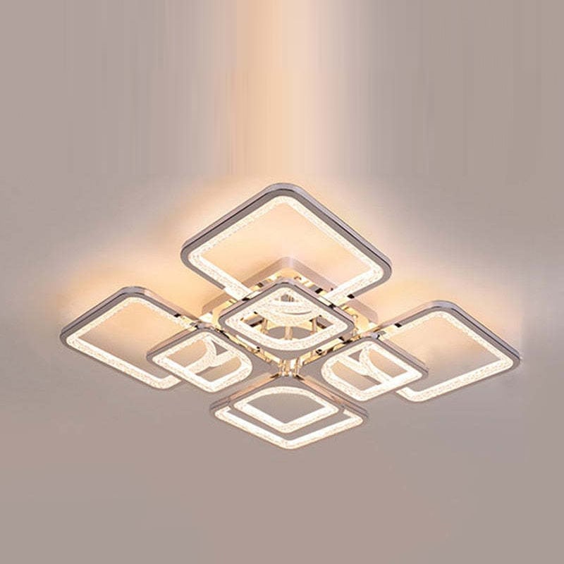 Lacey Modern Square Flush Mount Ceiling Light - Cueteks