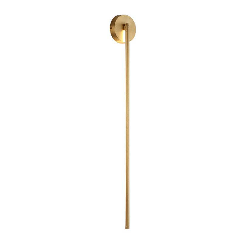 Edge Modern Linear Metal&Silica Gel Wall Mount Lamps, Gold - Cueteks