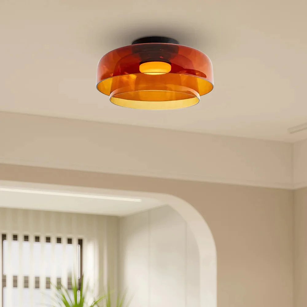 Morandi Modern Simple Creative Glass Flush Mount Ceiling Light - Cueteks