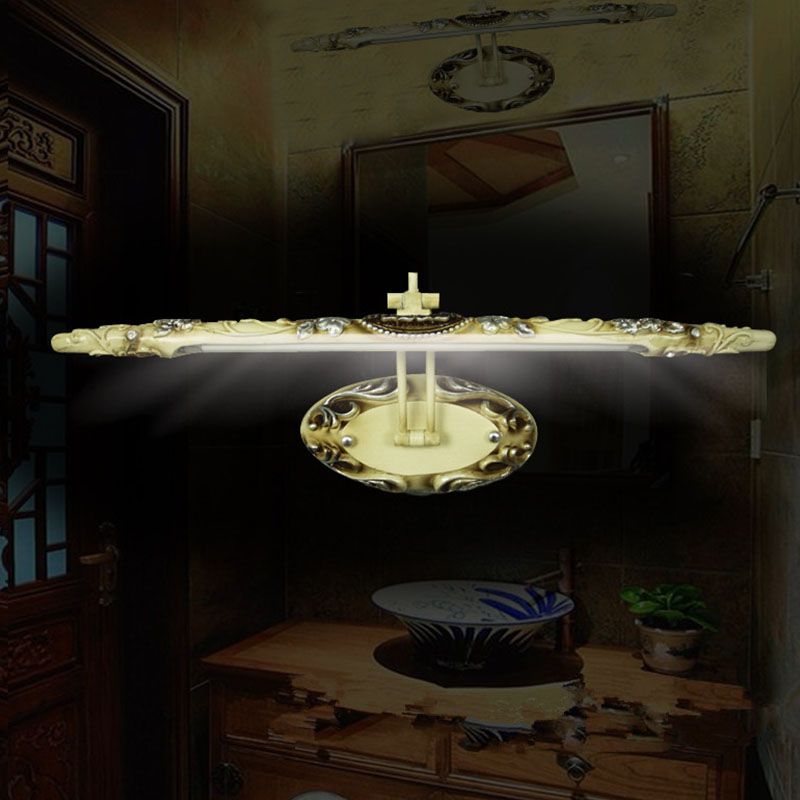 Félicie beige ornamental bar illuminated above a basin