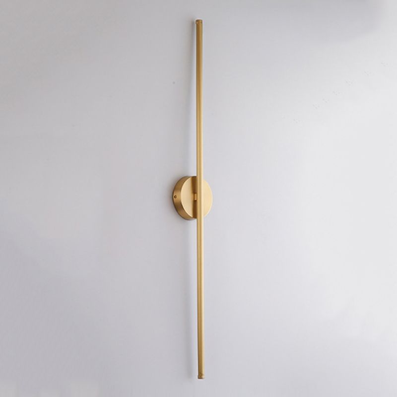 Edge Modern Linear Metal&Silica Gel Wall Mount Lamps, Gold - Cueteks