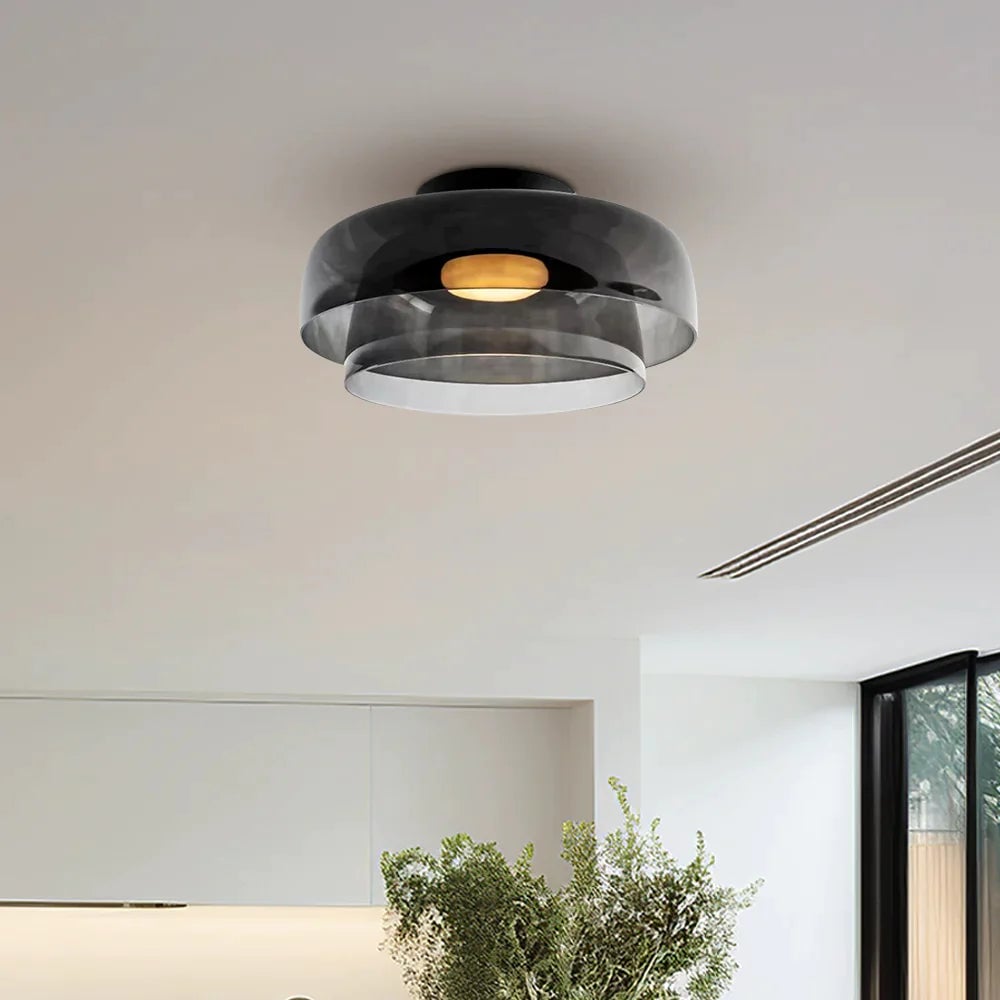 Morandi Modern Simple Creative Glass Flush Mount Ceiling Light - Cueteks
