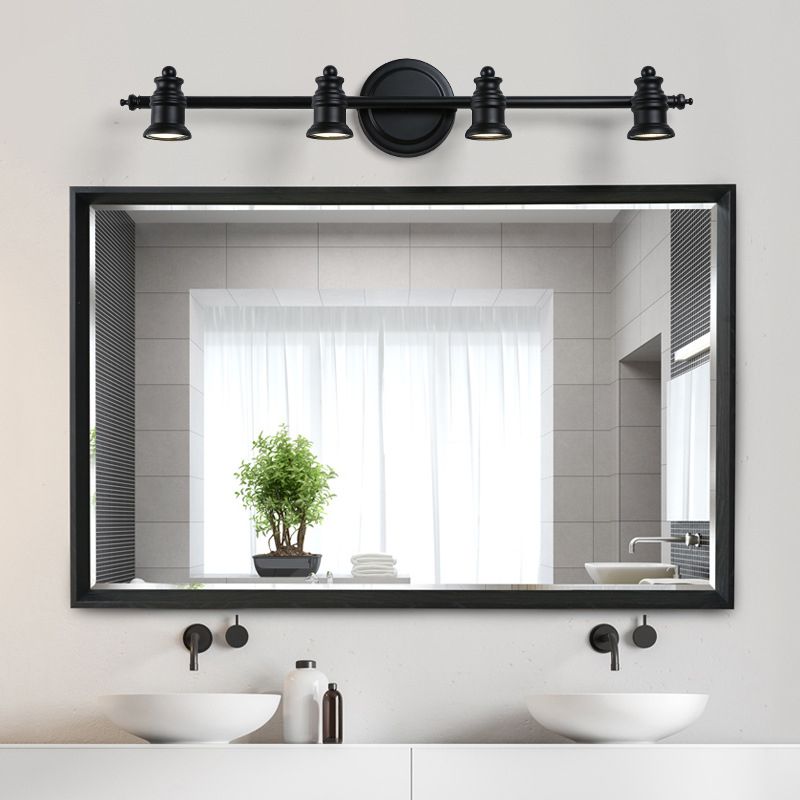 Alessio Modern Bell-shaped Metal Wall Lamp, Black - Cueteks