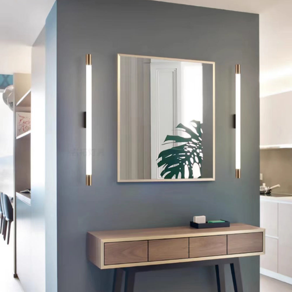 Two vertical Edge bars beside a rectangular mirror