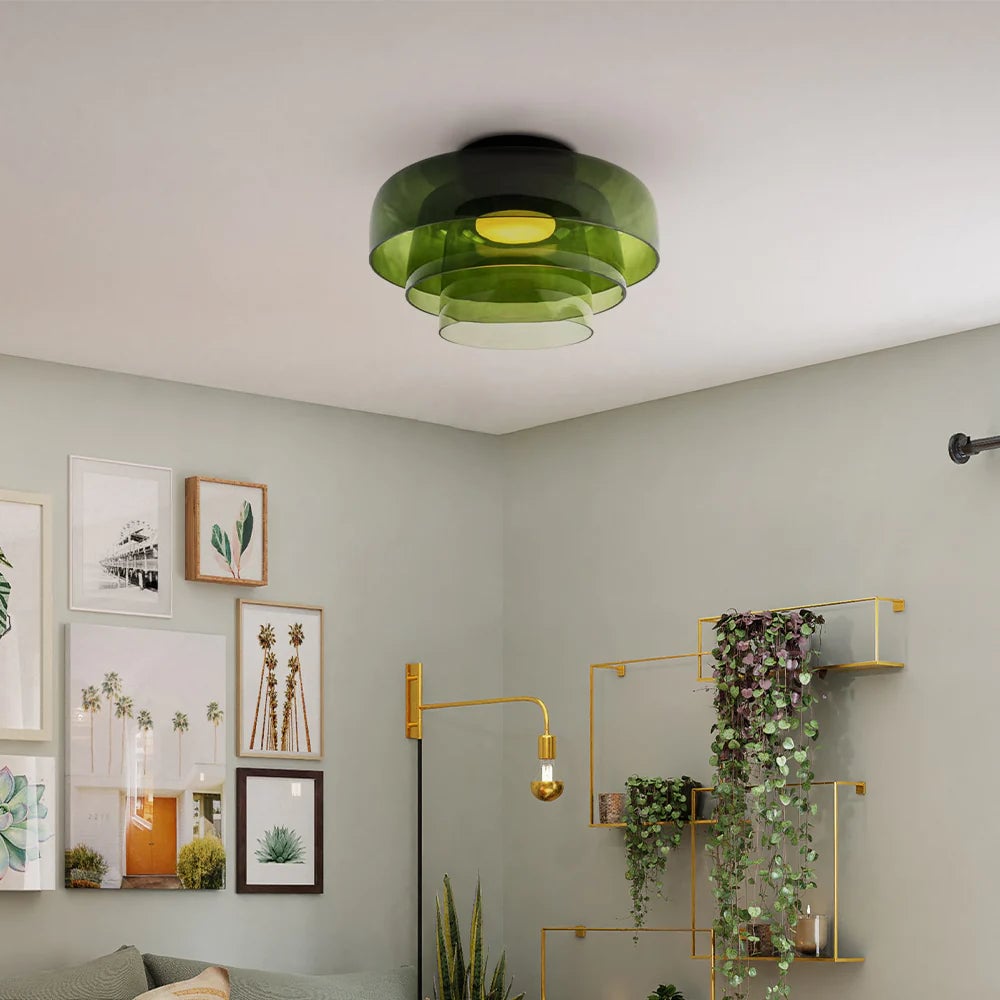 Morandi Modern Simple Creative Glass Flush Mount Ceiling Light - Cueteks