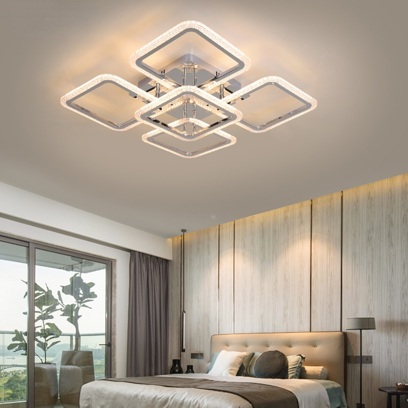 Lacey Modern Square Flush Mount Ceiling Light - Cueteks