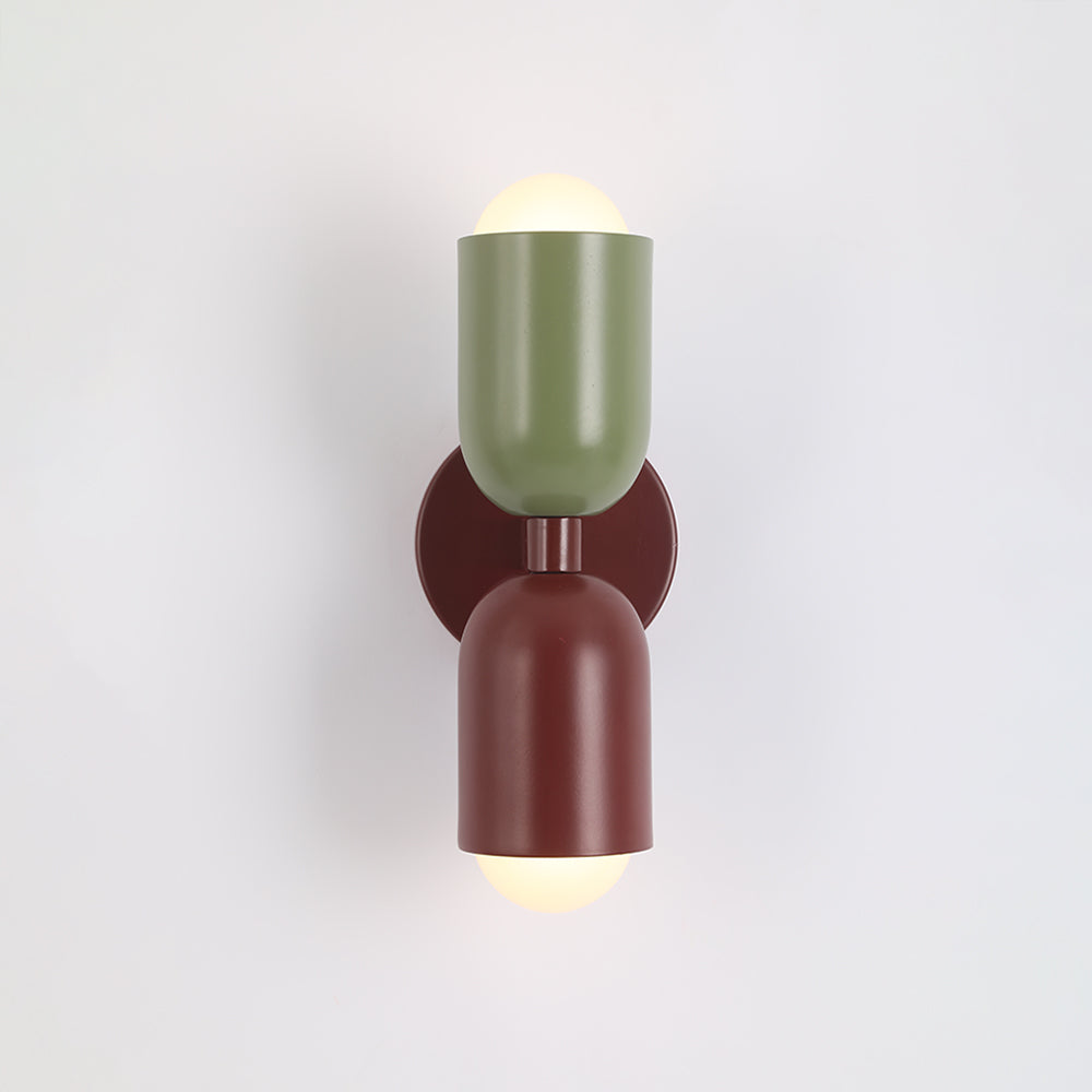 Morandi Modern Art Decoration Double-Headed Colorful Wall Lamp - Cueteks
