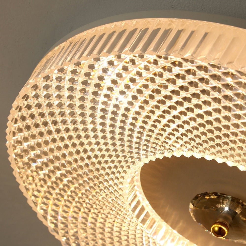 Marliyn Modern Round LED Flush Mount Ceiling Light White/Gold/Black Bedroom - Cueteks