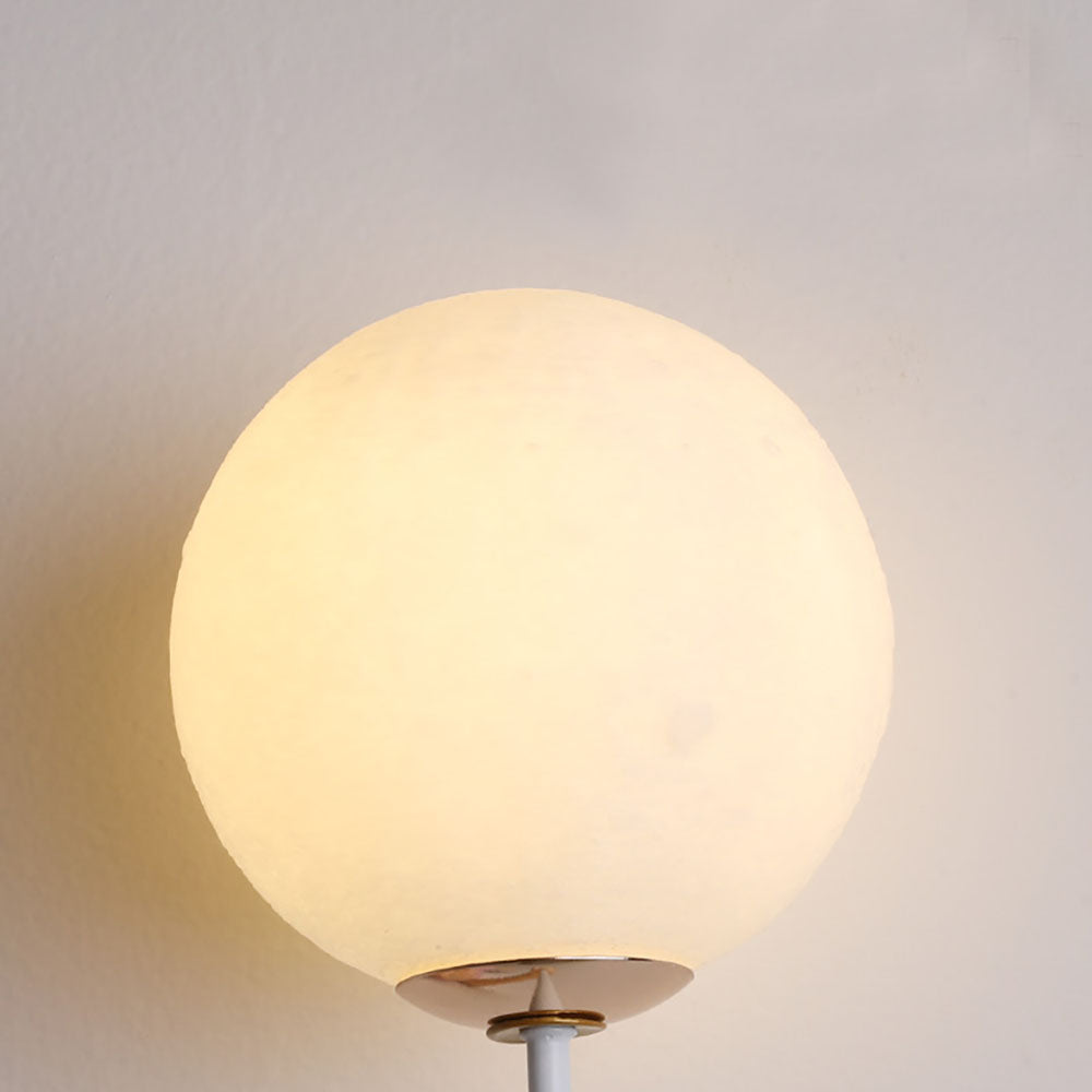 Minori white globe and slender supporting rod detail
