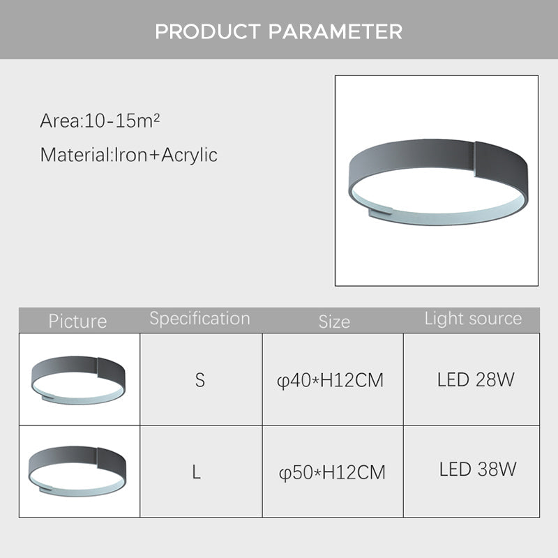 Quinn Modern Round Flush Mount Ceiling Light LED Double Layer - Cueteks