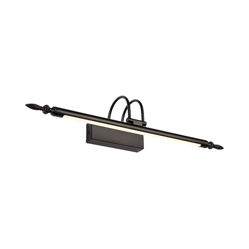 Leigh Modern Linear Metal Led Wall Lamp, Black - Cueteks