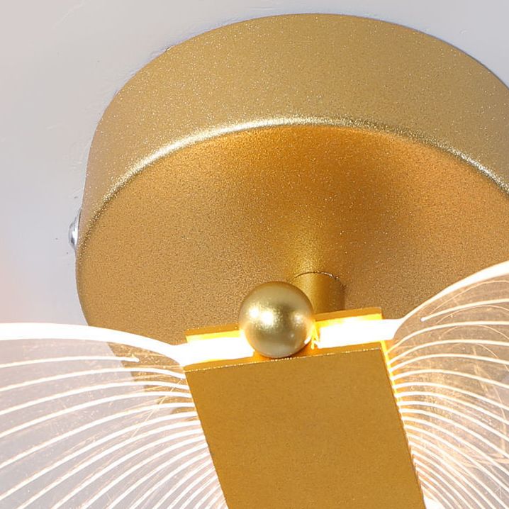 Kady Cute Butterfly Metal Wall Lamp, Gold - Cueteks