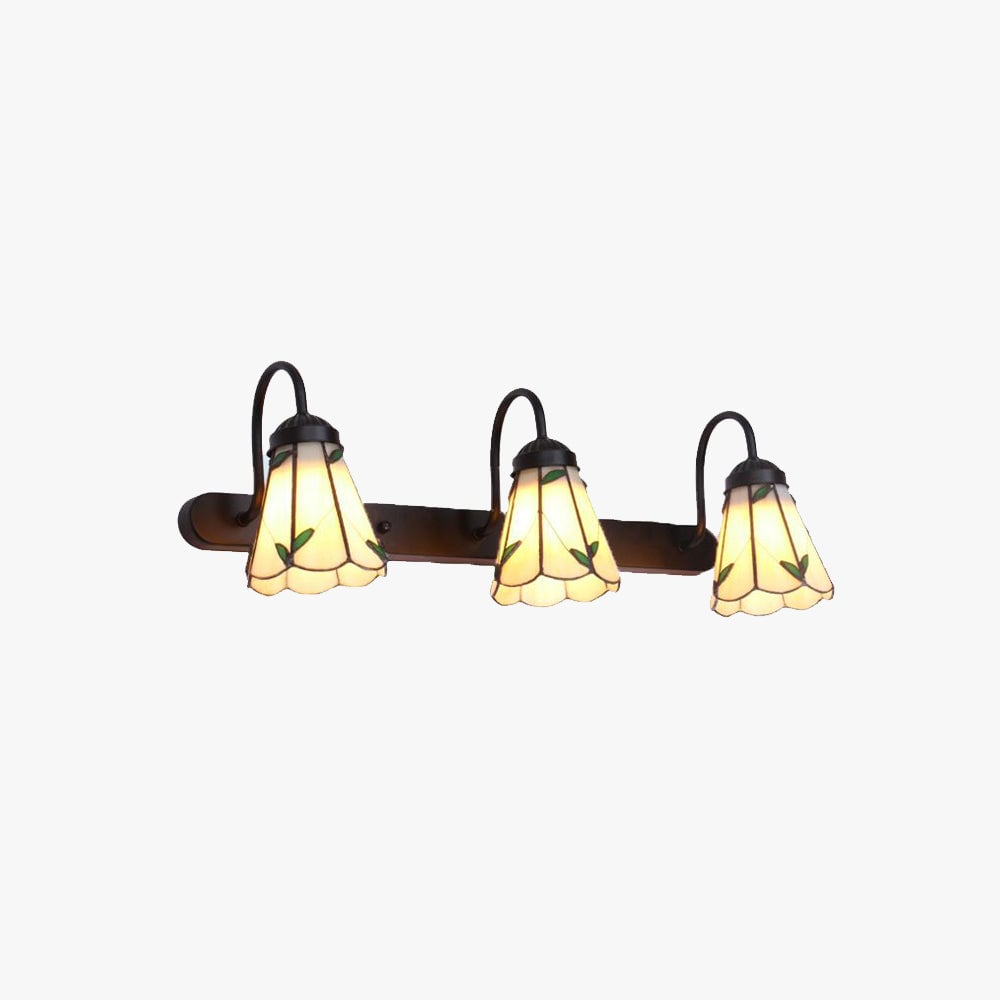 Baxter Vintage Flower Shaped Metal Wall Lamps, Black/White/Blue - Cueteks
