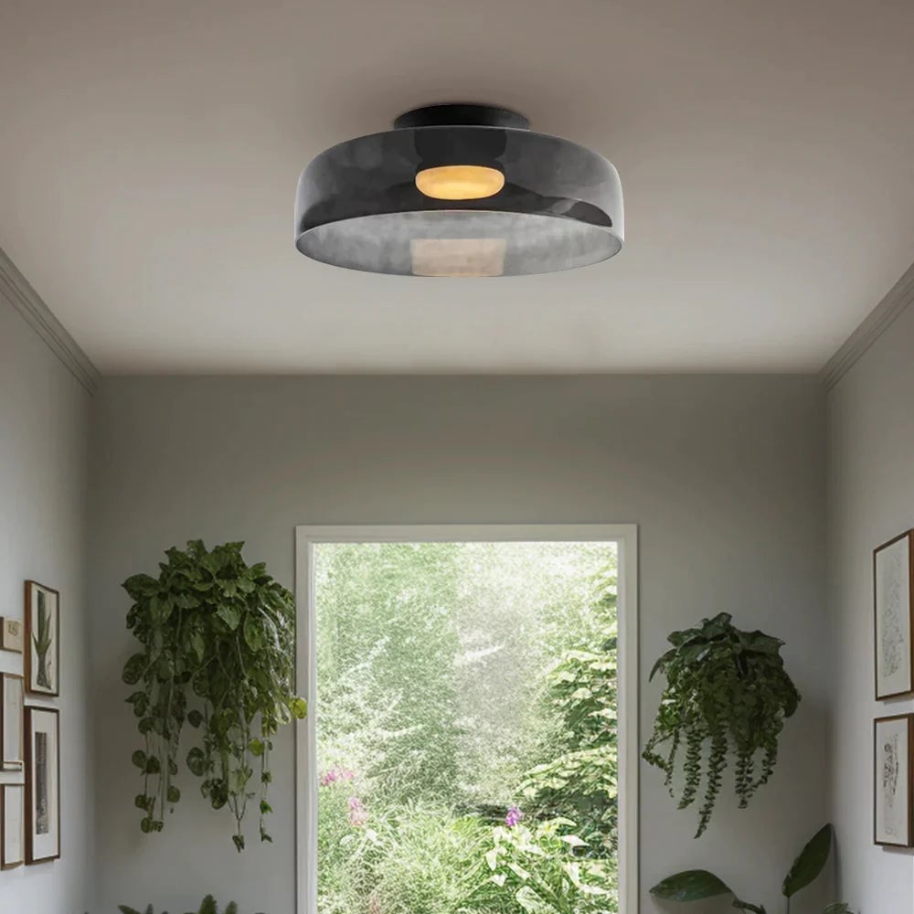 Morandi Modern Simple Creative Glass Flush Mount Ceiling Light - Cueteks