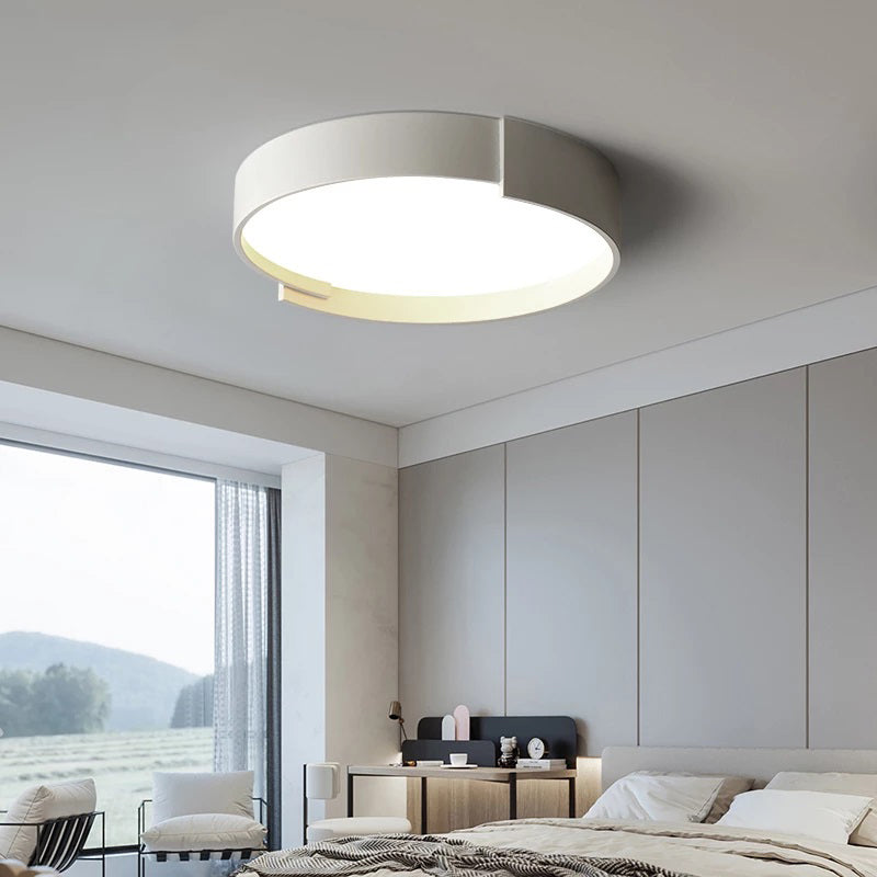 Quinn Modern Round Flush Mount Ceiling Light LED Double Layer - Cueteks