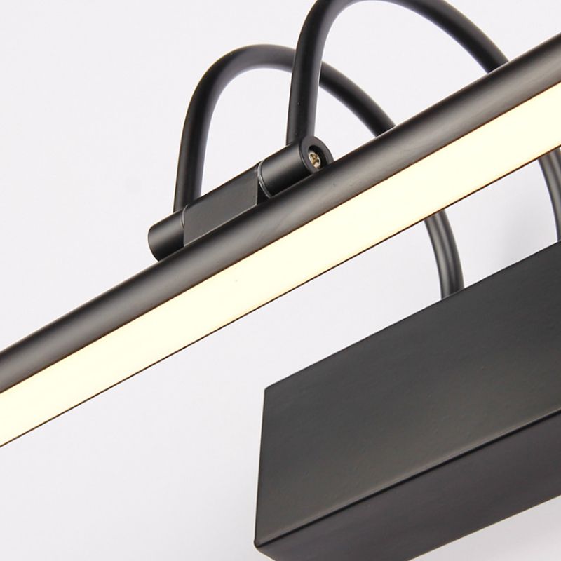 Leigh Modern Linear Metal Led Wall Lamp, Black - Cueteks