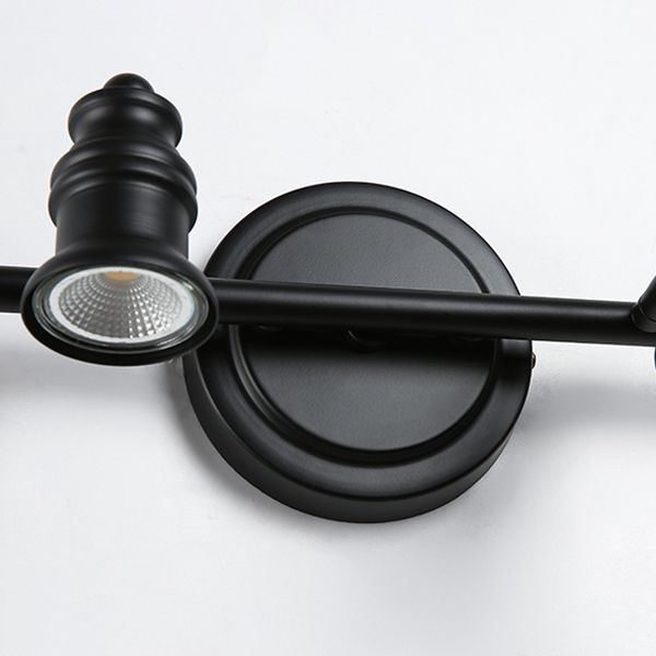 Alessio Modern Bell-shaped Metal Wall Lamp, Black - Cueteks
