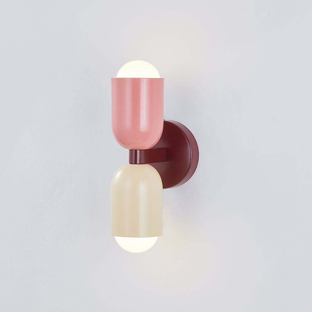 Morandi Modern Art Decoration Double-Headed Colorful Wall Lamp - Cueteks