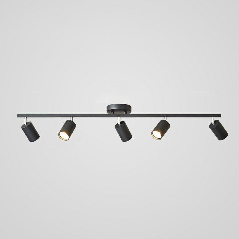 Haney Black Modern Ceiling Light Spotlight Cast, 3 Color, 3/4/5/6 Head - Cueteks