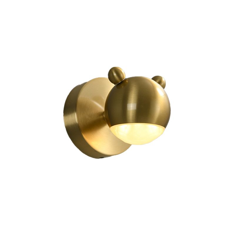 Leigh single bear-globe fixture in an isolated view