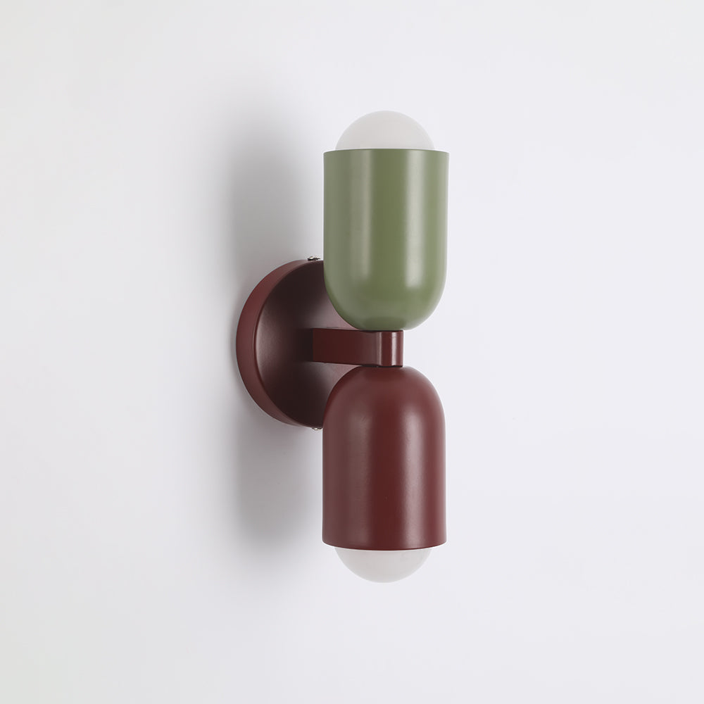 Morandi Modern Art Decoration Double-Headed Colorful Wall Lamp - Cueteks
