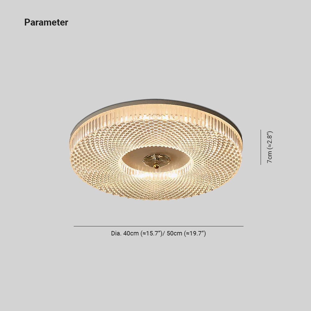 Marliyn Modern Round LED Flush Mount Ceiling Light White/Gold/Black Bedroom - Cueteks