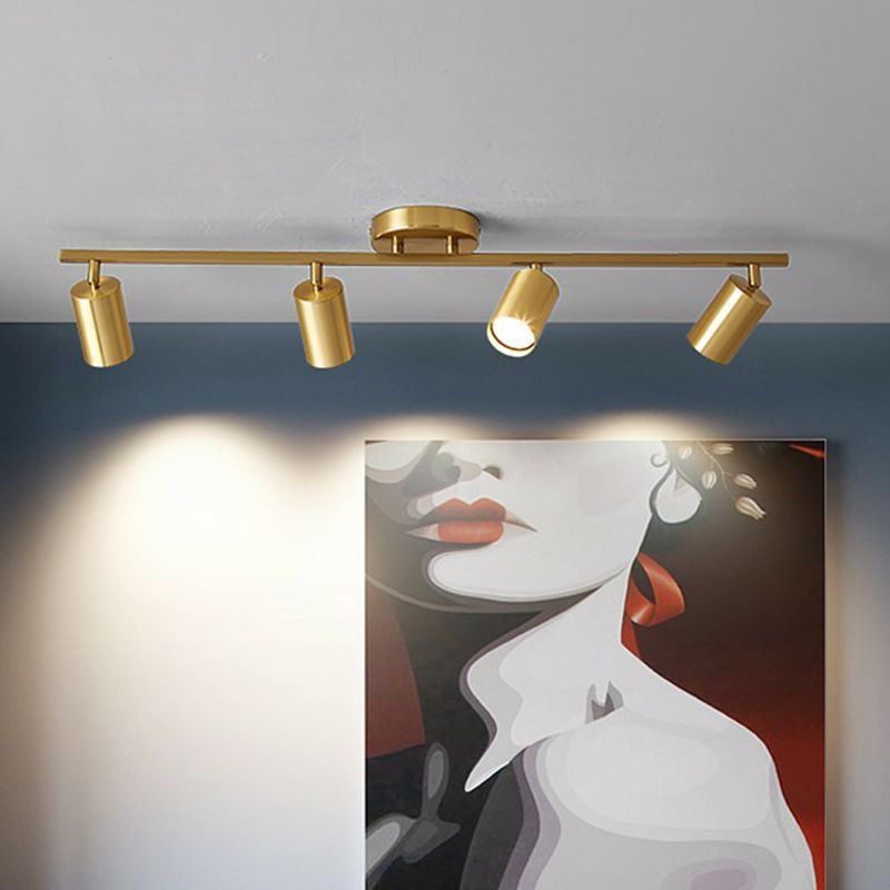 Haney Black Modern Ceiling Light Spotlight Cast, 3 Color, 3/4/5/6 Head - Cueteks