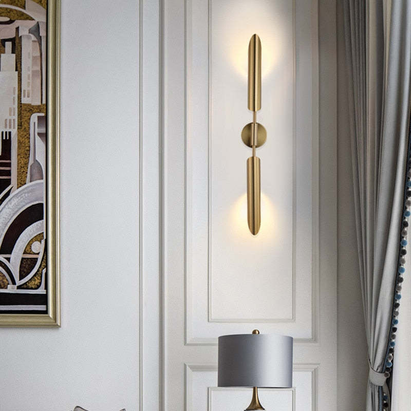 Meza Modern LED Wall Lamp Metal/Glass Warm White Garden/Corridor - Cueteks