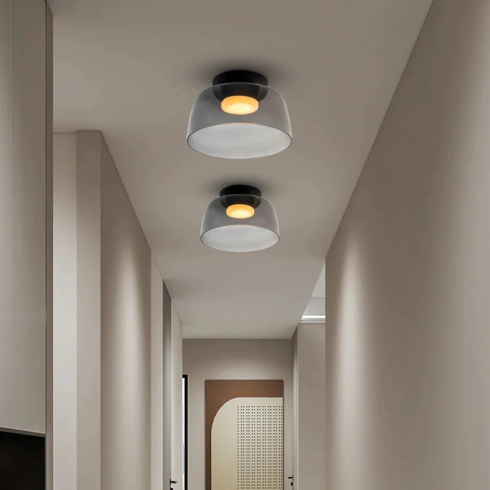 Morandi Modern Simple Creative Glass Flush Mount Ceiling Light - Cueteks