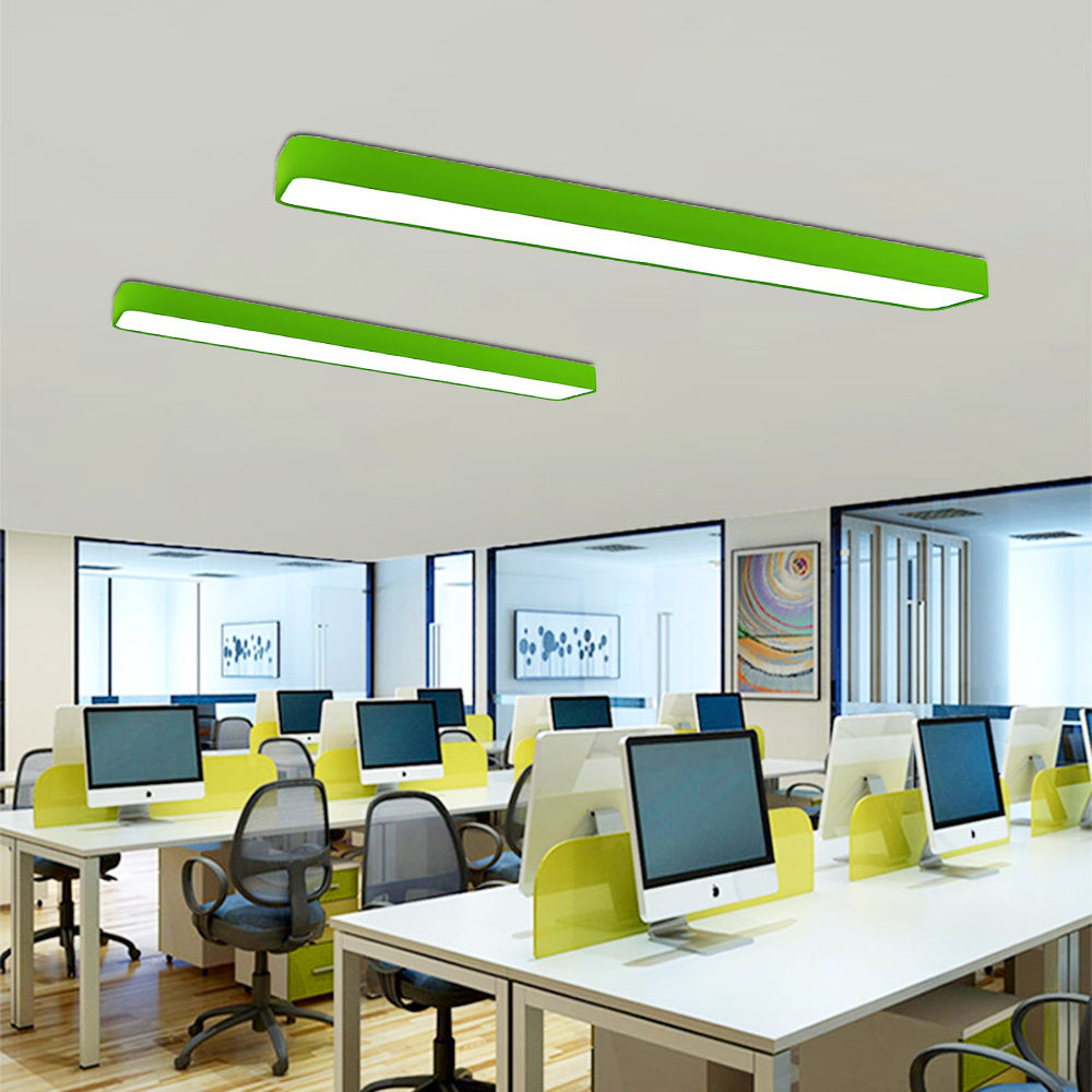 Edge Modern Linear Colorful Ceiling Light, Children Bedroom - Cueteks