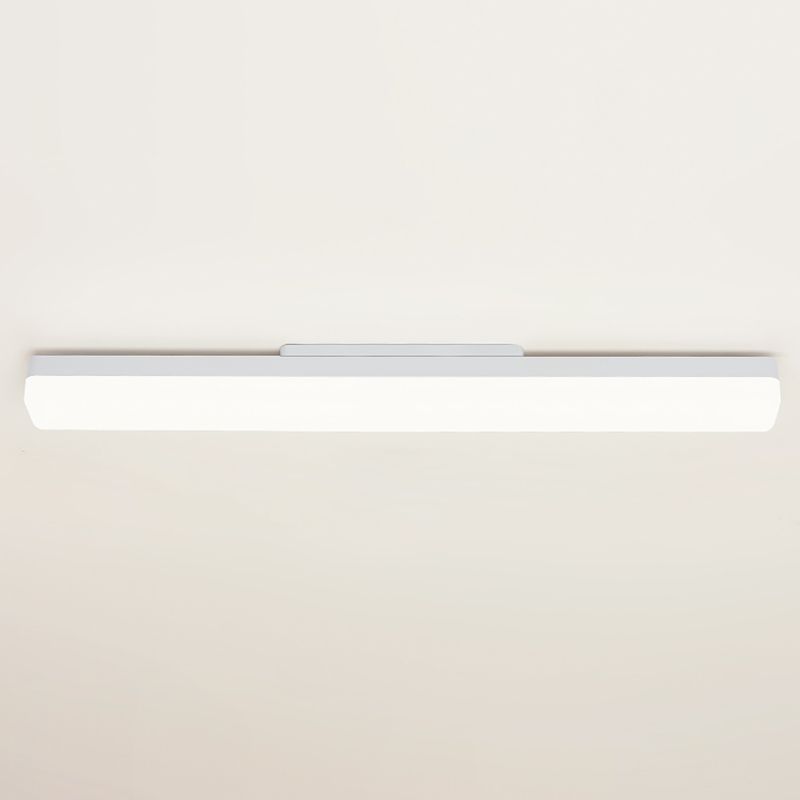 Edge Modern Rectangular Acrylic Modern Wall Lamp, White - Cueteks