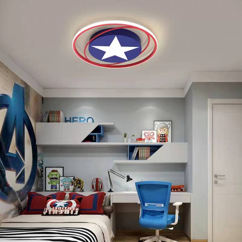 Modern Orbit Round LED Flush Mount Ceiling Light - Cueteks