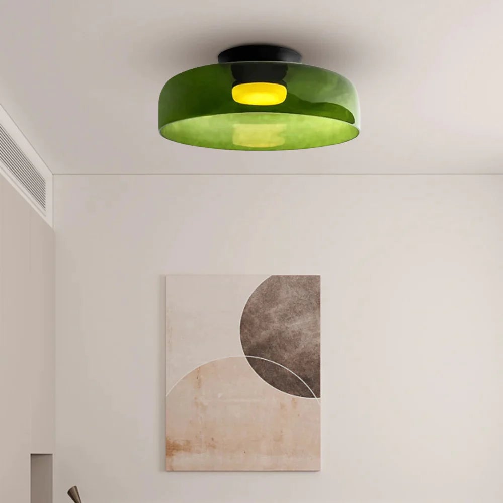 Morandi Modern Simple Creative Glass Flush Mount Ceiling Light - Cueteks