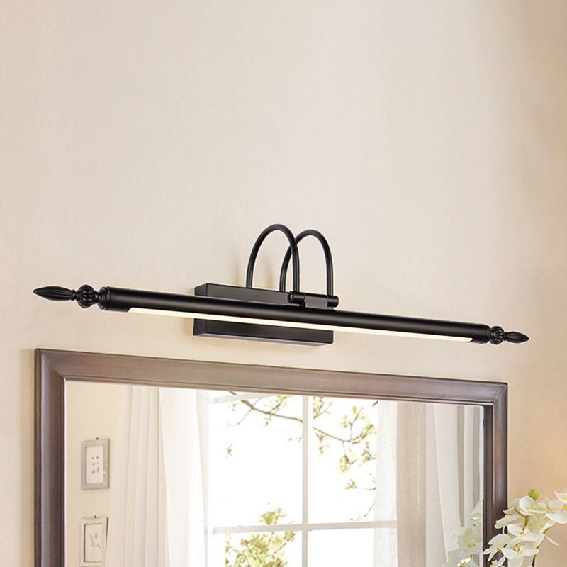 Leigh Modern Linear Metal Led Wall Lamp, Black - Cueteks