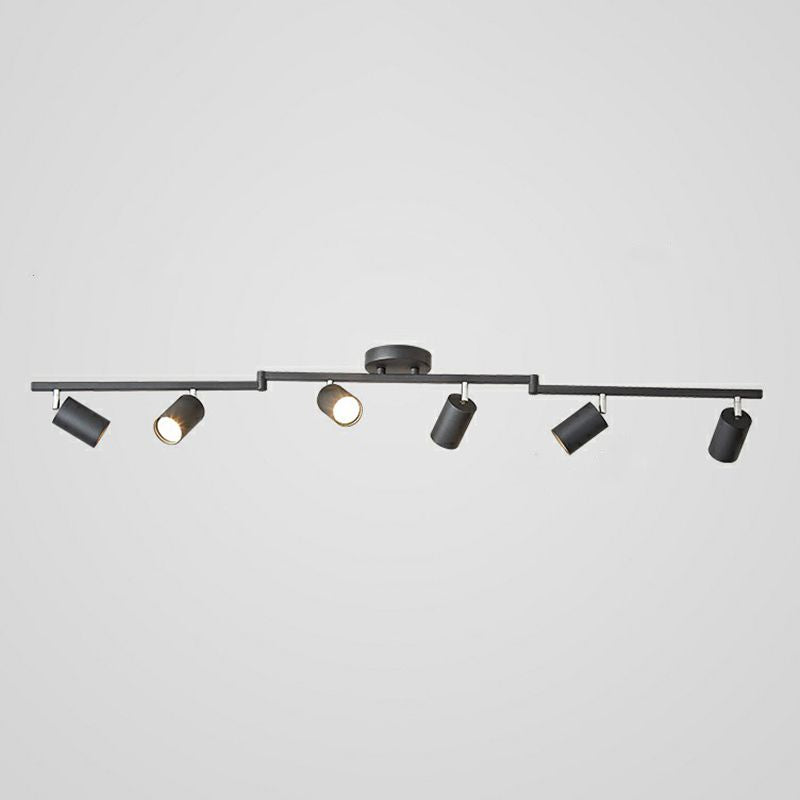 Haney Black Modern Ceiling Light Spotlight Cast, 3 Color, 3/4/5/6 Head - Cueteks