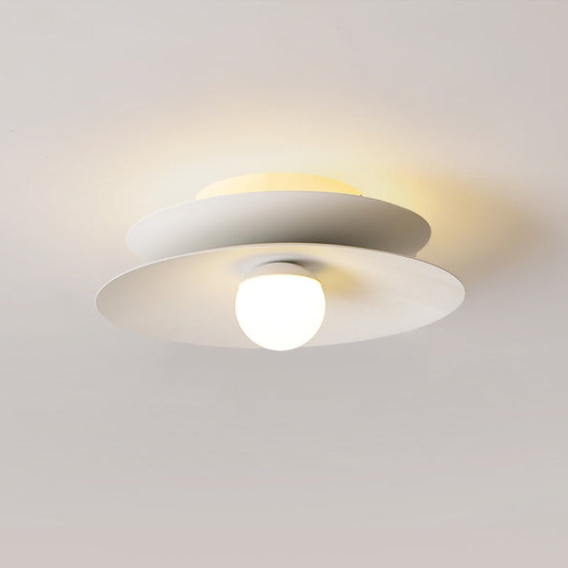Bella Modern LED Ceiling Light White Red Black Lamp Metal Balcony - Cueteks