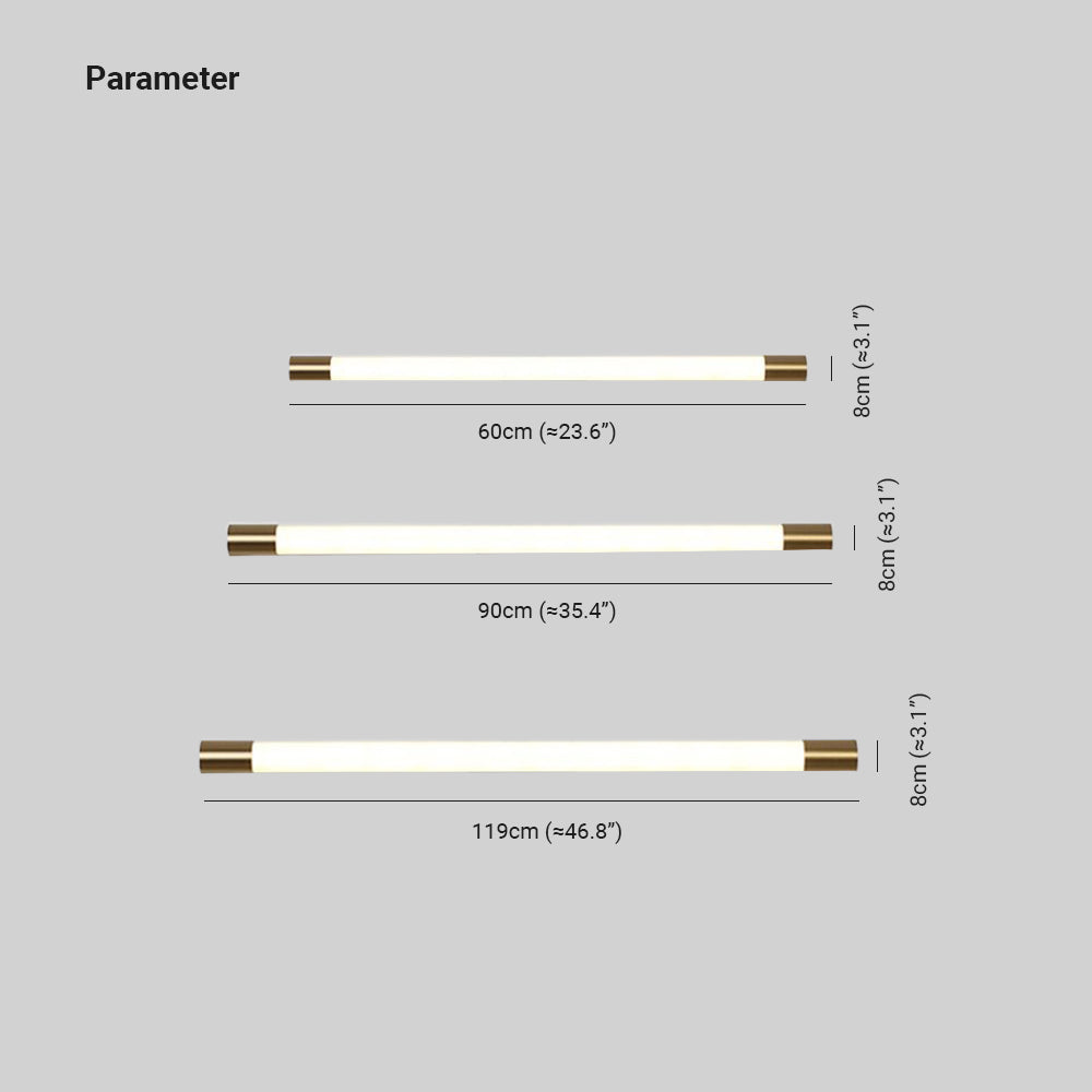Edge size diagram showing 60, 90 and 119 cm lengths
