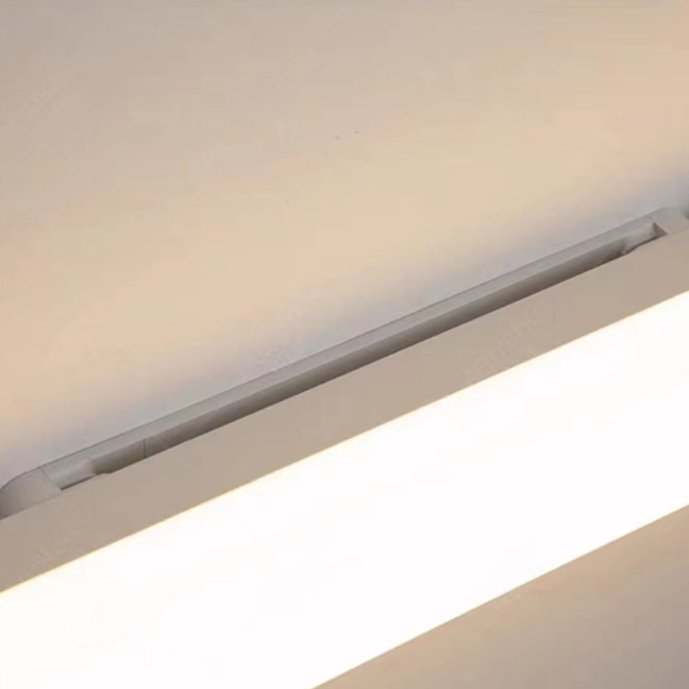 Close view of Edge white bar mounting and upper edge