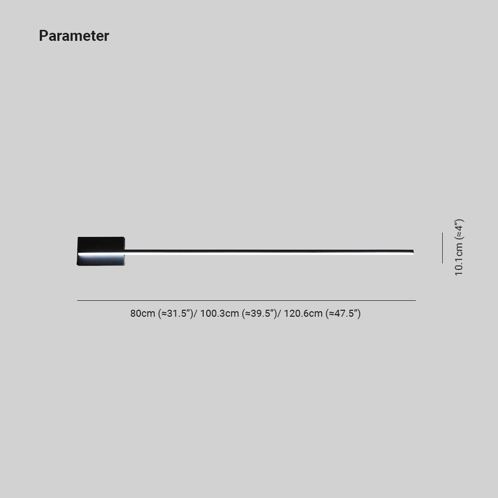 Edge drawing: 80, 100.3 and 120.6 cm overall lengths with a 10.1 cm vertical plate height