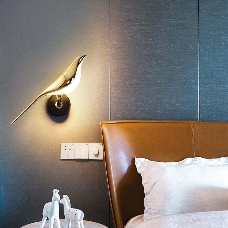 One Light variant with a single bird beside a bed